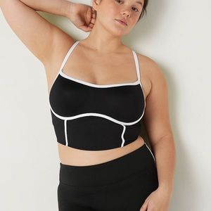 black push up sports bra